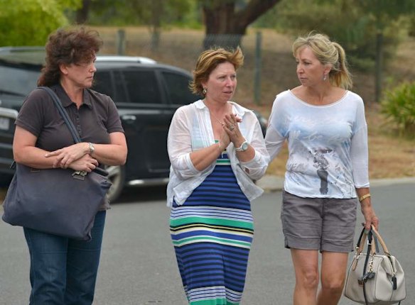 Rosemary (Rosie,[centre]) Batty mother of murdered 11 year old schoolboy Luke.