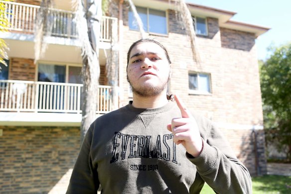 Raban Alou who's Wentwothville home was raided.