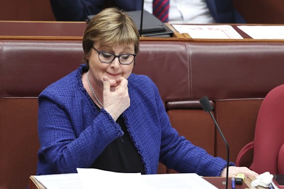 Defence Minister Linda Reynolds during question time on Tuesday.