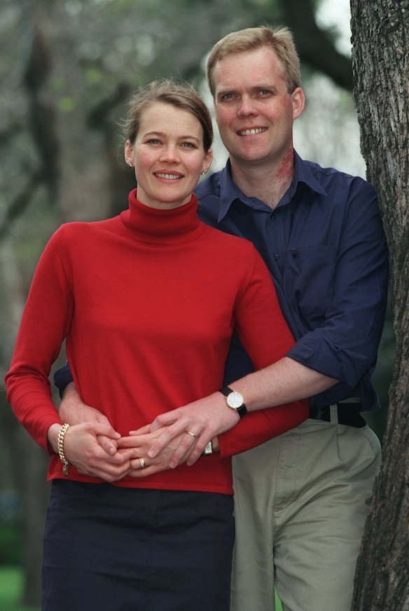 Liberal candidate for Casey Tony Smith with his wife Pam in 2001.