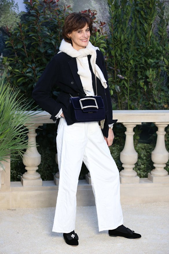 Model Ines de La Fressange at the Chanel show as part of Paris Haute Couture Fashion Week Spring/Summer 2019-2020 in Paris, France. 