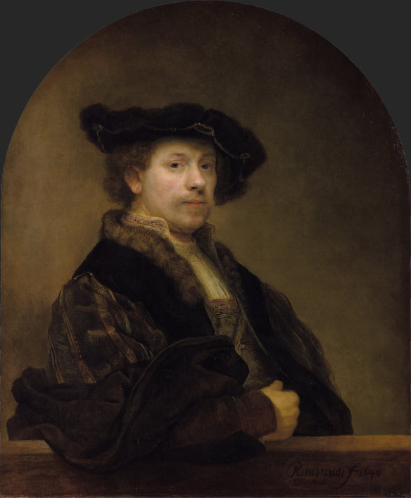 Rembrandt’s Self Portrait at the Age of 34, 1640. 