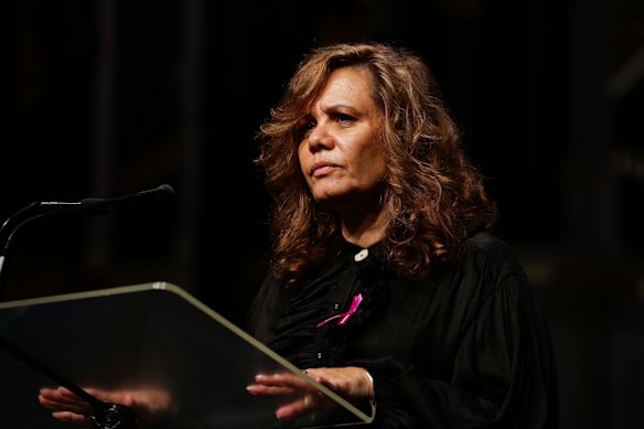 Yvonne Weldon opens with a Welcome to Country speech.