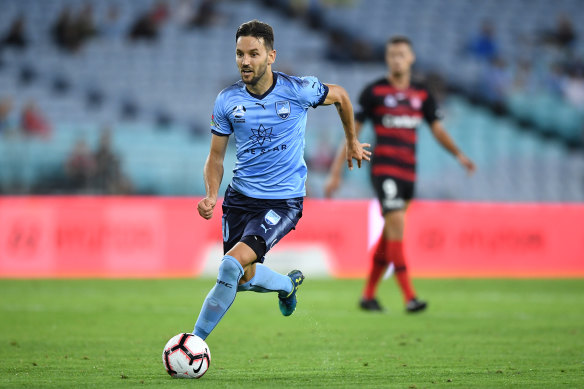 True blue, Sky Blue: Milos Ninkovic wants to finish his career with Sydney FC.