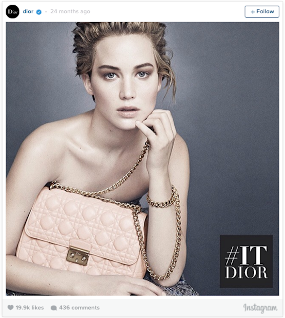 Jennifer Lawrence has been a victim of the Photoshop, having her moles removed in an ad for Dior. "That doesn't look like me at all! I love Photoshop more than anything in the world," she told Access Hollywood. "Of course it's Photoshop. People don't look like that."