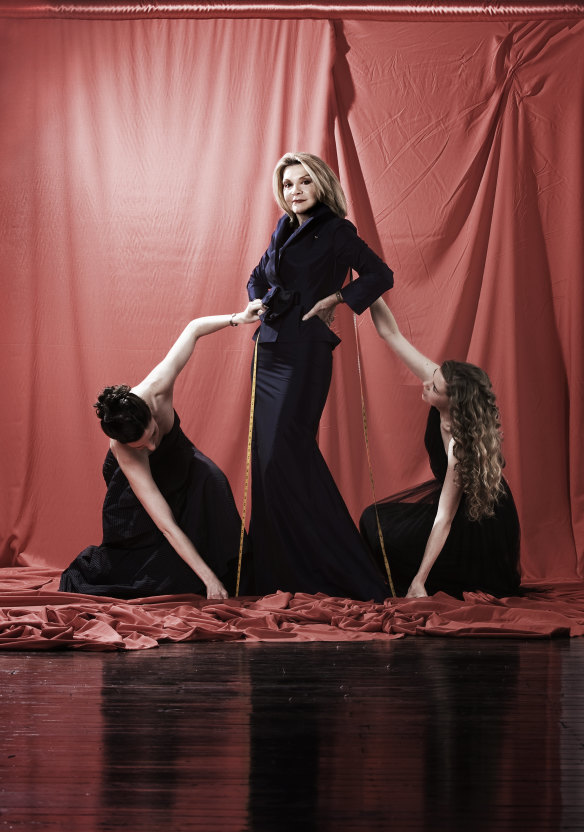 Carla Zampatti (centre) with her daughters Allegra Spender and Bianca Spender. April 2009.