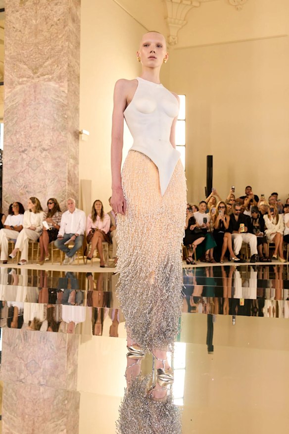 The final look from the Schiaparelli show at Paris Fashion Week.