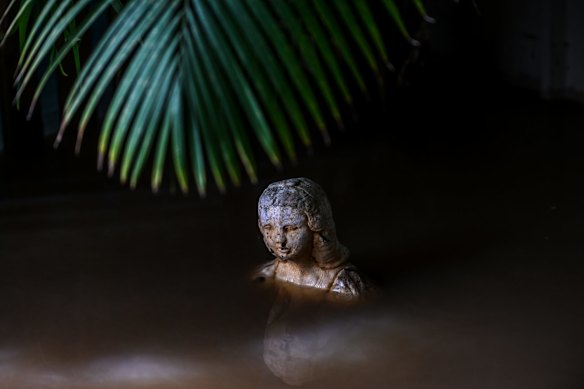 Flood waters devastate the town of Rochester in central Victoria.
