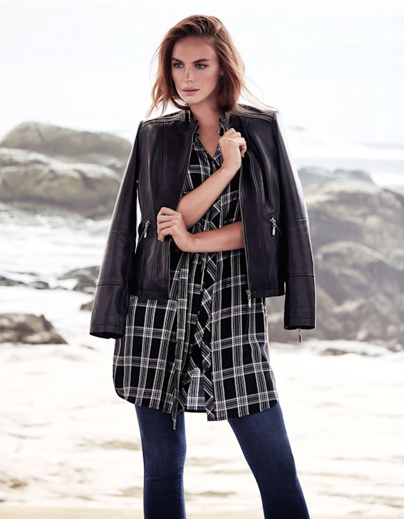 Designed with	the Australian lifestyle in mind, the collection is made up of 100% Australian fine wool and cotton cashmere knitwear pieces, as well as a leather jacket.