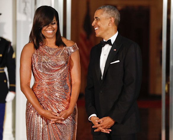 President Barack Obama and first lady Michelle Obama in October 2016.