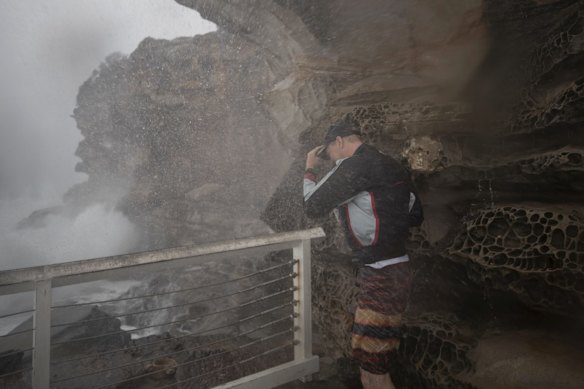 Wild weather at Bronte.