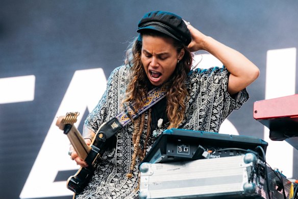 Tash Sultana at Splendour in the Grass.