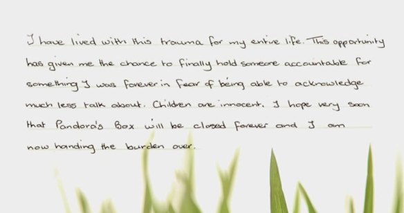 Message published in commemorative book