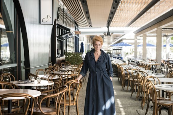 Michelle Grand-Milkovic, owner of Love.Fish in Barangaroo. The restaurant business is currently in crisis due to covid-19.