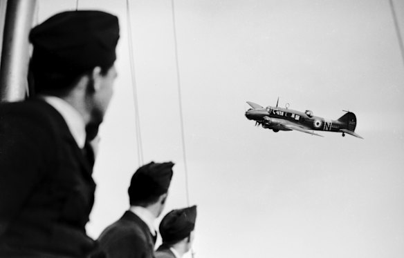 Training scene from the RAAF school at Cootamundra, New South Wales, on 29 April 1941.