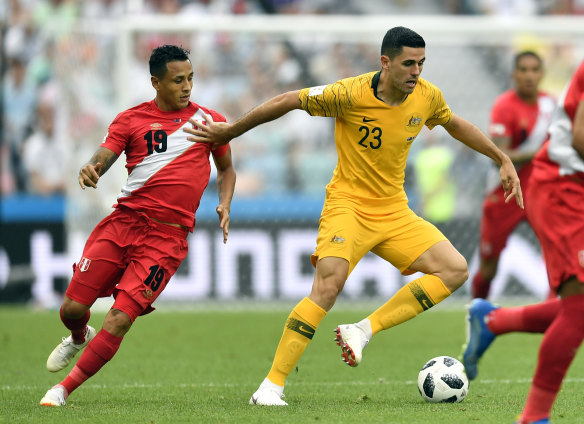 Tom Rogic in action. Does the soccer success of Canberra product Tom Rogic and a few others show there is an indefinable something about Canberra?