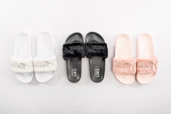 Rihanna was recruited by Puma to create a diffusion line for the sportswear brand. The result was a pair of $100 smooth Masseur slip ons with left over Muppets stuck on top. 