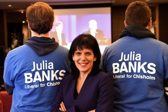 Julia Banks will not contest her marginal Victorian seat in protest at the dumping of Malcolm Turnbull. 