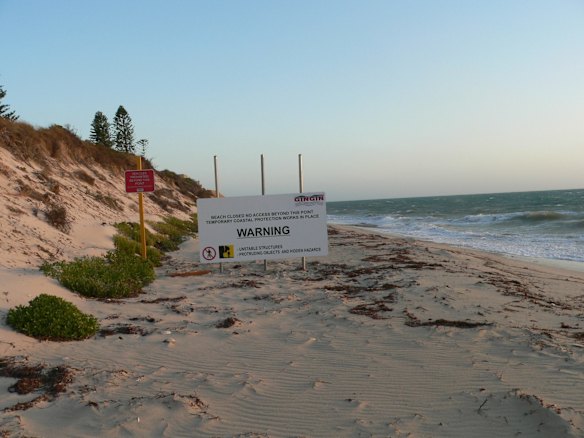Seabird's tourist beach, its main asset, is closed to the public.