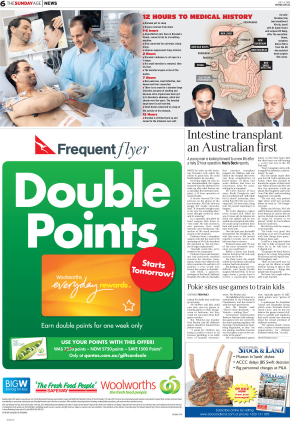 How The Sunday Age reported on the Australian-first surgery in 2010.