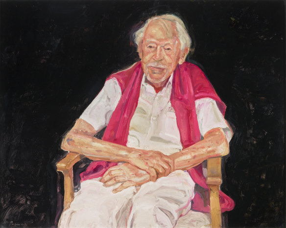 This year’s standout portrait? Peter Wegner’s painting of centenarian Guy Warren. 