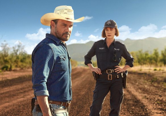 Both nominated for AACTA Awards and now in contention for "most popular" Logies: Aaron Pedersen and Judy Davis in Mystery Road.