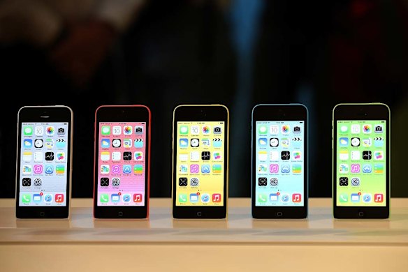 The iPhone 5C comes in white, red, yellow, blue and green.