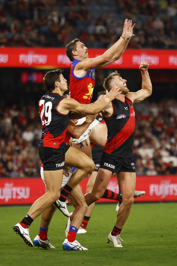 Soaring ahead: Joe Daniher.