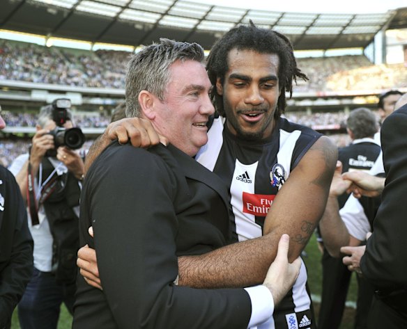 AFL Grand final St Kilda v Collingwood at the MCG.  Eddy McGuire and Harry O'Brien after their win in 2012.