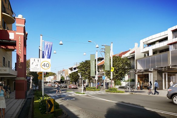 Norton Street at Leichhardt: after.