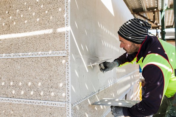 Construction of Canberra's first hemp house. Photo: Jamila Toderas
