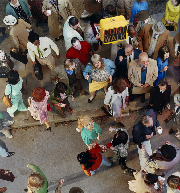 Alex Prager, Crowd #11 (Cedar and Broad Street) 2013 inkjet print, NGV.