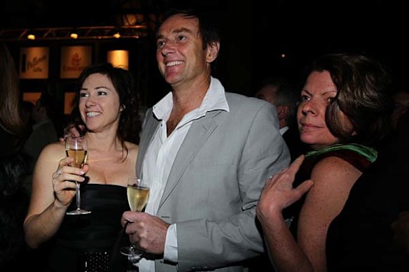 Lisa Margan (2nd from left) with husband Andrew Margan, whose restaurant  Margan took out the Sustainability Award and the best wine list of the year award at the 2011 Good Food Guide Awards.