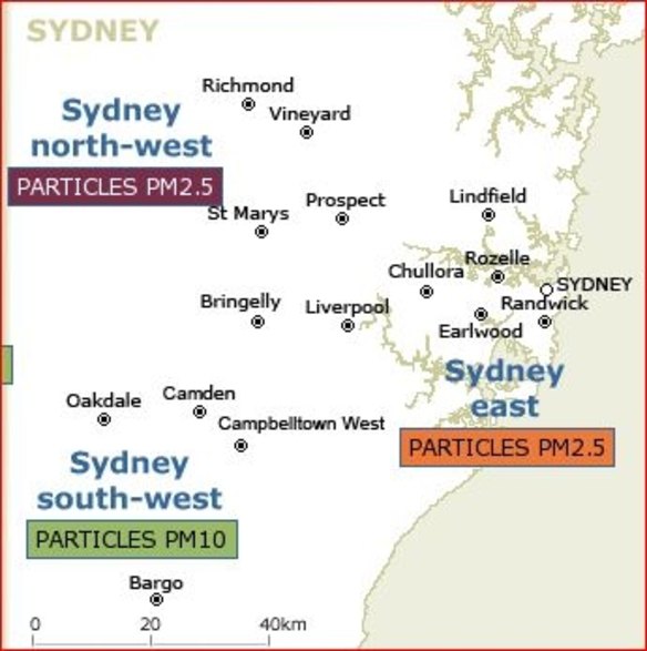 Air quality was very poor in Sydney's northwest on Friday May 20 because of hazard reduction to reduce the intensity of bush fires next summer. http://www.environment.nsw.gov.au/aqms/aqi.htm