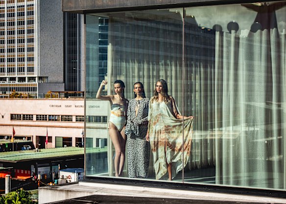 Claire Stratton, Kaleema Donovan and Billie Jean in Van Scherer at the Museum of Contemporary Art.