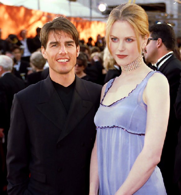  Tom Cruise and Nicole Kidman, wearing Prada, at the 68th Academy Awards in Los Angeles.