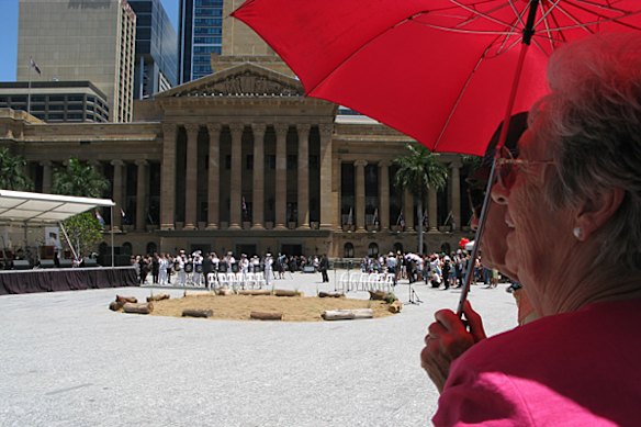 A view of the new King George Square. 