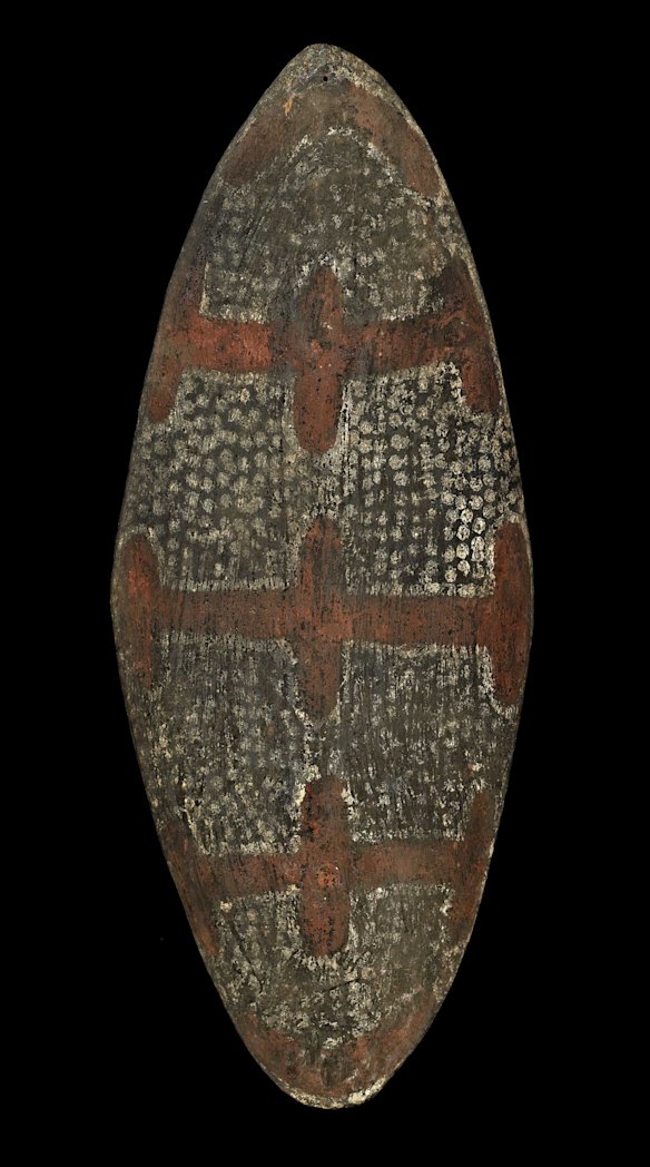 Wooden shield, Nowra.


