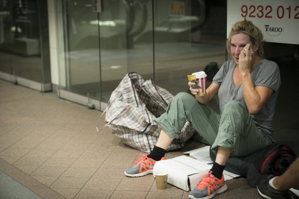 Skye Leckie as she appears in Filty Rich & Homeless, which debuts on August 14 on SBS.