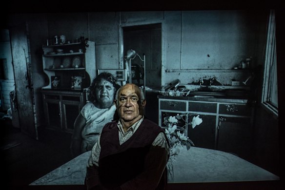 Australian aboriginal photographer Mervyn Bishop who has his first exhibition at Art Gallery of NSW. 