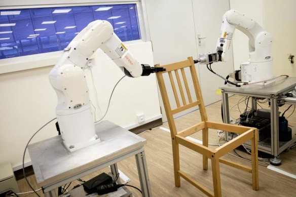 A robot has been created to assemble IKEA furniture.