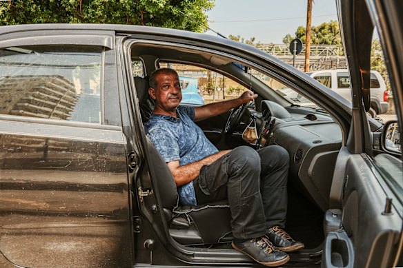 Ghassan is 58 years old and he is waiting in the queue to fill fuel for his car since 9am. Long lines of cars wait at depleted petrol stations. Some queues stretch for two kilometres and drivers can wait all day without reaching the pump. They lock their cars and walk home before returning the next morning.