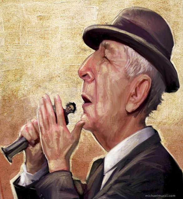 Singer, author poet, Leonard Cohen.