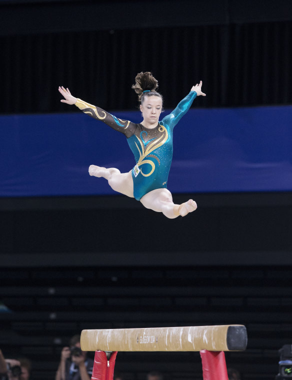 Mary-Anne Monckton competing at the Glasgow Commonwealth Games in 2014.