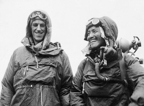 Edmund Hillary [L] and Tenzing Norgay.