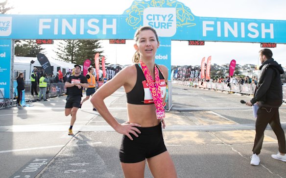 Chloe Tighe came second in the women's race in 46.18.