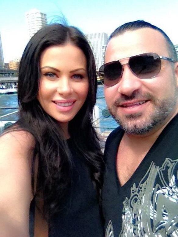 Caitlin Hall with her husband, convicted drug boss Michael Ibrahim.