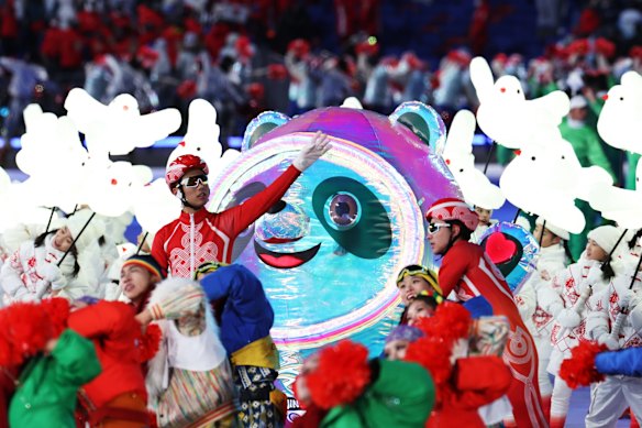 Performers and dancers perform during the Opening Ceremony.