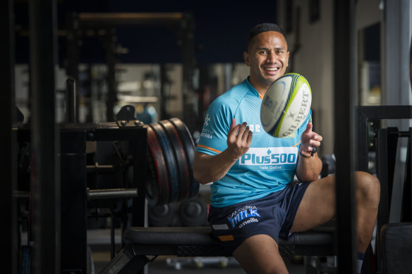 Brumbies recruit Toni Pulu was once dubbed the fastest man in New Zealand rugby.