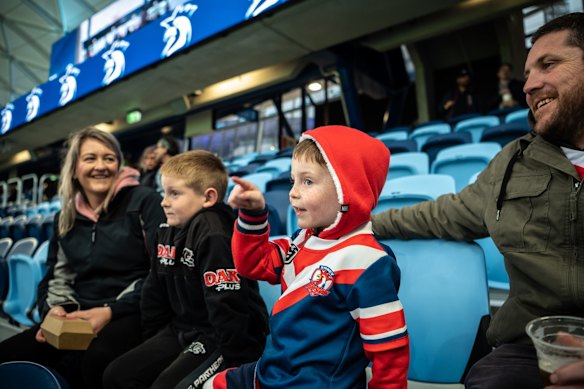 Megan, Sonny, Benji and Brett Newstead have come all the way from Bathurst.